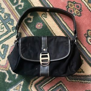Vintage y2k Tommy Hilfiger purse black small handbag 2000s suede
